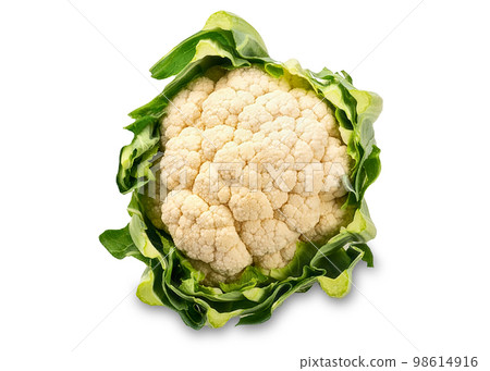 cauliflower white background 98614916