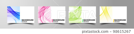 Beautiful rainbow color pattern. Abstract background design. Neon color design for Gen Z 98615267