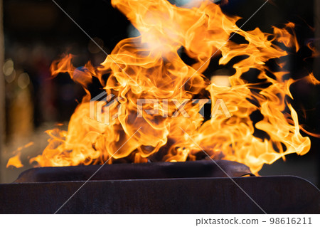 close up fire flame close up fire flame 98616211