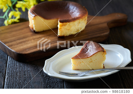 cut basque cheesecake cut basque cheesecake 98618180