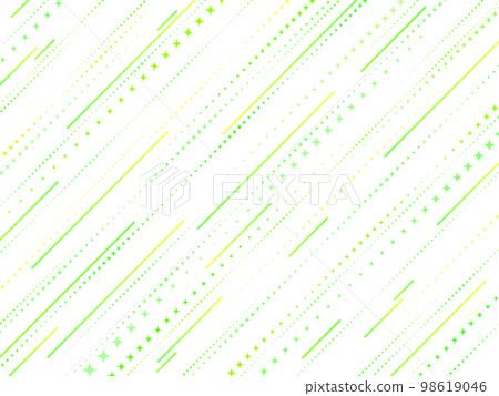 Background image Transparent pop glitter diagonal gradation green yellowish green 98619046