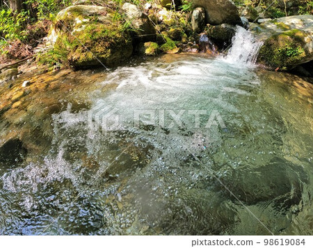 Sefuri mountain stream running water 98619084