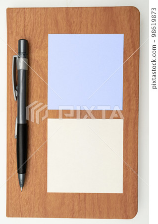 Important Message Written On Piece OF Paper. Photo Of Different Office Supplies, Stickers, Notebooks, Pens, Pencils, Rullers, Marckers, Stapler, Wallet. Main Information. 98619873