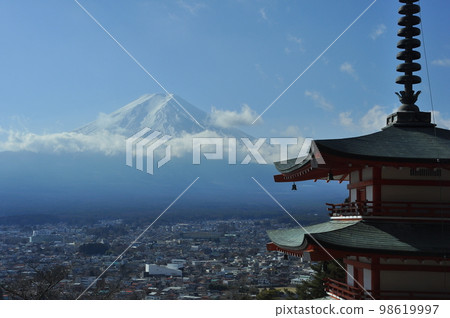 Fuji from Shinagurayama Asama Park 98619997