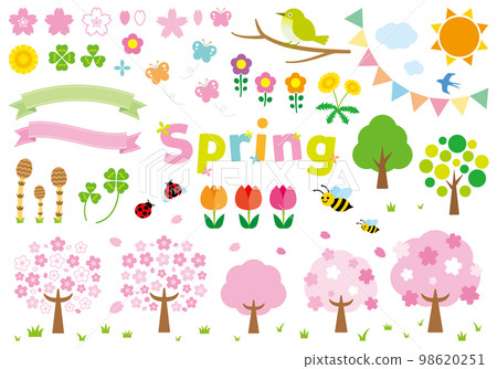 Spring material set, plants, etc. 98620251