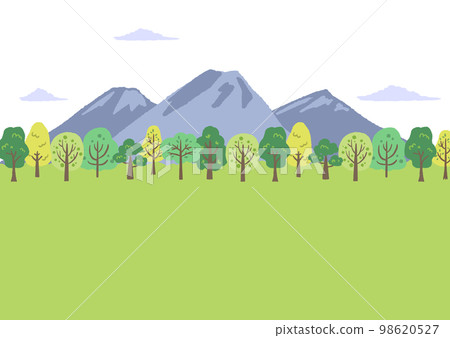 mountain and tree background illustration mountain and tree background illustration 98620527