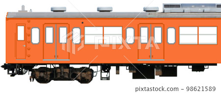 Dot picture style commuter train (Chuo Rapid Line 103 series: low cab) 98621589