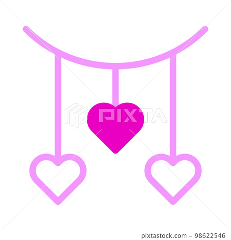valentine icon set duotone pink style illustration vector element and symbol perfect. 98622546