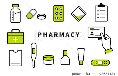 配藥藥房圖標集 98623483