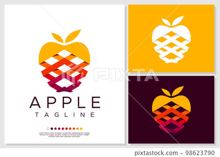 Apple logo design branding. Modern apple logo template. 98623790