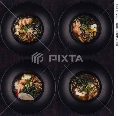 plates with different types of Thai soup plates with different types of Thai soup 98624595