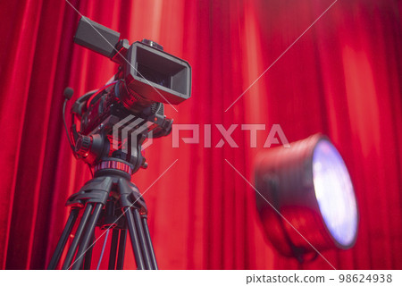 TV camera in recording TV camera in recording 98624938
