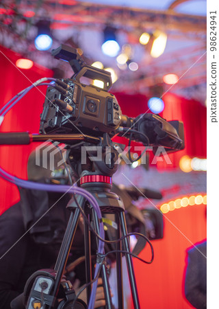 TV camera in recording TV camera in recording 98624941