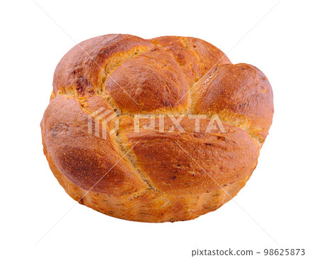 Bread round shape isolated on white background Bread round shape isolated on white background 98625873