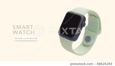 3d realistic smart watch 98626269