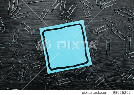 Paperclips Around Important Informations On Desk. Crumpled Notes And Colorful Clips All Over Crutial Announcement. Presented Recent Updates. Text on paper sticker. Paperclips Around Important Informations On Desk. Crumpled Notes And Colorful Clips All Over Crutial Announcement. Presented Recent Updates. Text on paper sticker. 98626292