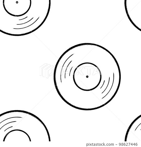 Seamless pattern of sprayed vinyl with overspray in black over white. Vector illustration template. 98627446
