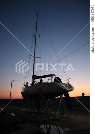 sea fishing fishing boat fishing boat yacht sea fishing 98628543