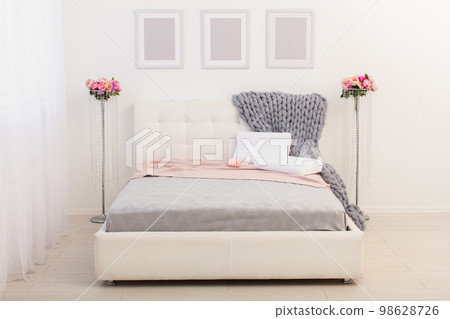 beautiful interior photographs of the modern bedroom, comfortable pillows of orthopedic beautiful interior photographs of the modern bedroom, comfortable pillows of orthopedic 98628726