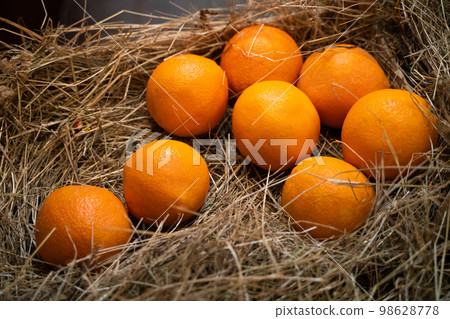 close up of tangerine, orange fruit 98628778