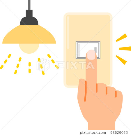 The hand that switches on the lights, lights up 98629053