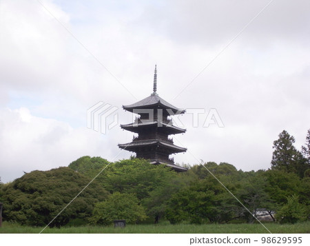 六月的備中文寺五層塔 六月的備中文寺五層塔 98629595