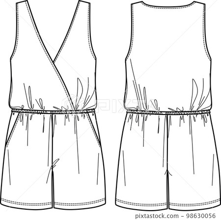 Basketball shorts jersey design flat sketch Vector Image