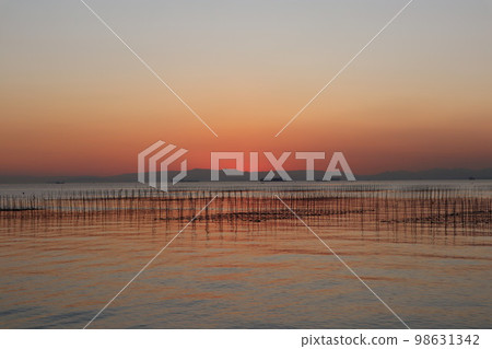 Sea coast Dusk Sunset Fishing Sea fishing 98631342
