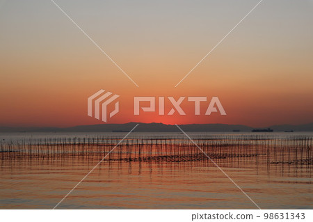 Sea coast Dusk Sunset Fishing Sea fishing 98631343