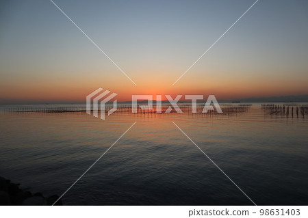 Sea, sea fishing, coast, dusk, sunset, fishing Sea, sea fishing, coast, dusk, sunset, fishing 98631403
