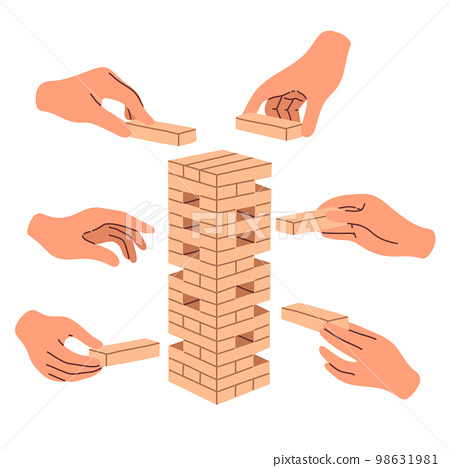 Jenga Block Communication Board