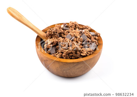 muesli with pieces of chocolate 98632234