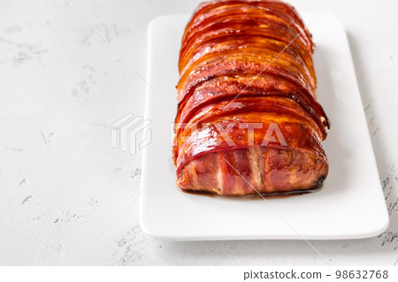 Bacon wrapped Meatloaf 98632768