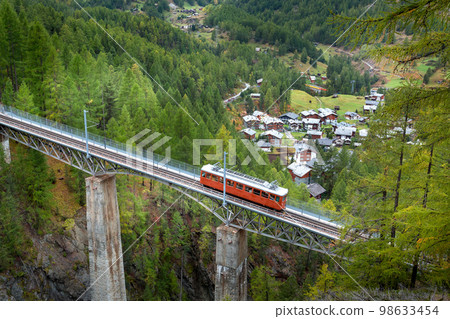 Zermatt, Switzerland. Gornergrat service train 98633454