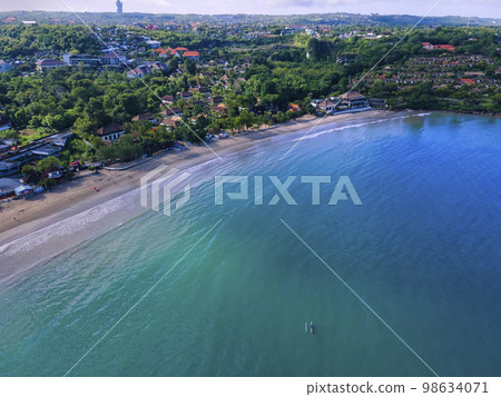 Aerial view of Jimbaran beach Aerial view of Jimbaran beach 98634071