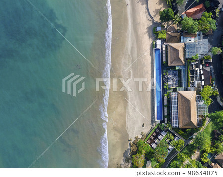 Aerial view of Jimbaran beach 98634075
