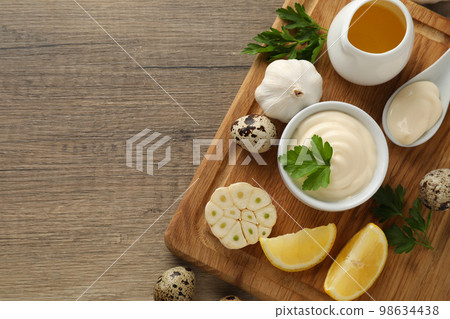 Concept of sauce, mayonnaise, space for text 98634438