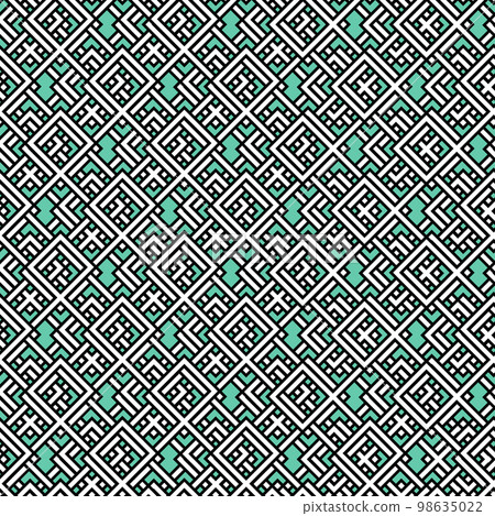 Arabic arabesque seamless pattern with colorful elements. Geometric background. Design greeting card for Ramadan Kareem, Islamic ornamental colorful detail of mosaic. Vector illustration Arabic arabesque seamless pattern with colorful elements. Geometric background. Design greeting card for Ramadan Kareem, Islamic ornamental colorful detail of mosaic. Vector illustration 98635022