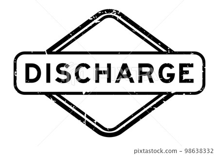 Grunge black discharge word rubber seal stamp on white background Grunge black discharge word rubber seal stamp on white background 98638332