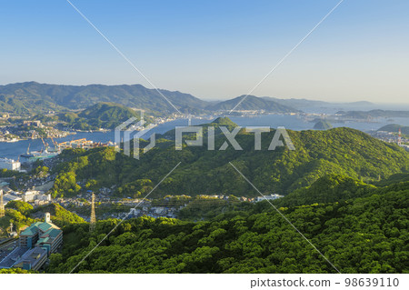 View of Nagasaki Bay from Mt. Inasa observatory / Nagasaki, Japan 98639110