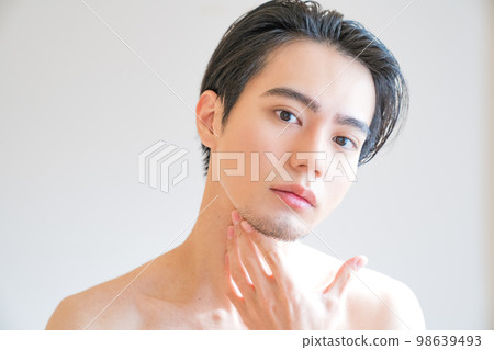 Men with beards, men's beauty, permanent makeup, hair removal, dressing, fashion, 98639493