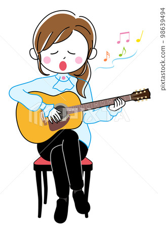 彈吉他的女人 彈吉他的女人 98639494