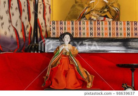 Hina Dolls Hina Dolls Showa Retro Peach Festival Hinamatsuri 紅色 Hina Dolls Hina Dolls Showa Retro Peach Festival Hinamatsuri 紅色 98639637