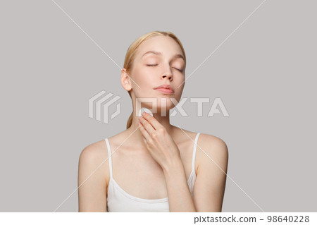 Beauty, skincare and facial treatment concept. 98640228