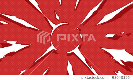 American comic style_Attack shock-like explosion effect background_Red_16:9 American comic style_Attack shock-like explosion effect background_Red_16:9 98640395