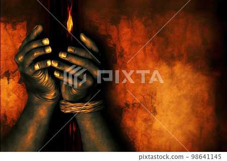International Day of Remembrance of the Victims of Slavery and the Transatlantic Slave Trade illustration generative ai International Day of Remembrance of the Victims of Slavery and the Transatlantic Slave Trade illustration generative ai 98641145
