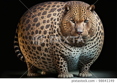 fat Leopard illustration generative ai-插圖素材 [98641149] - PIXTA圖庫