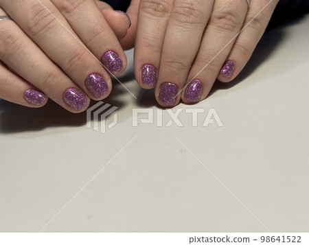 stylish design of manicure on beautiful nails stylish design of manicure on beautiful nails 98641522