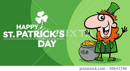 Saint Patrick Day design with comic Leprechaun character Saint Patrick Day design with comic Leprechaun character 98641596
