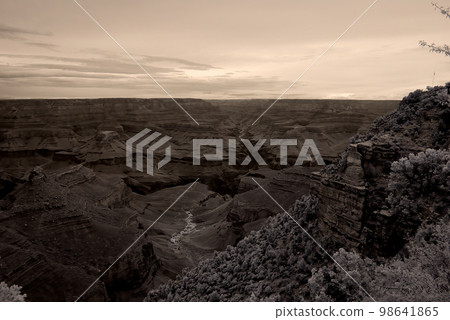 Infrared Sepia Tone Grand Canyon Arizona Infrared Sepia Tone Grand Canyon Arizona 98641865